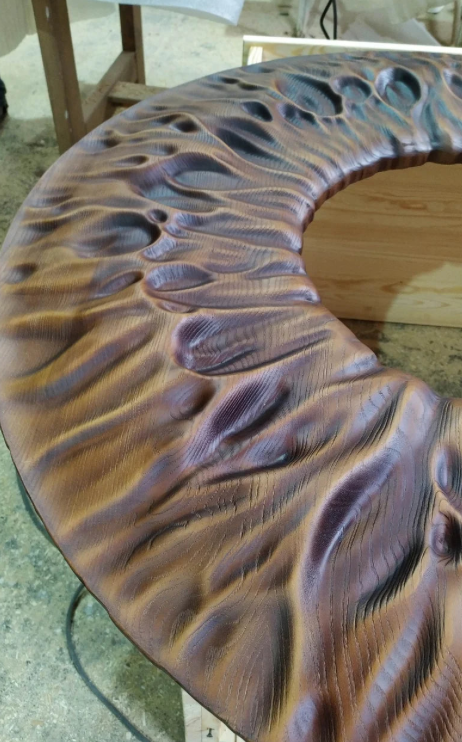 AWA -3D Draped Effect round wall art