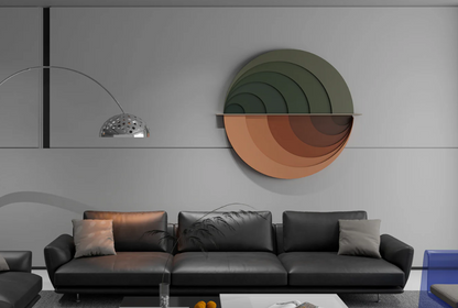 AWA - 3D Draped Effect round wall art