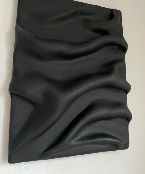 AWA - 3D Draped Fabric Effect round wall art