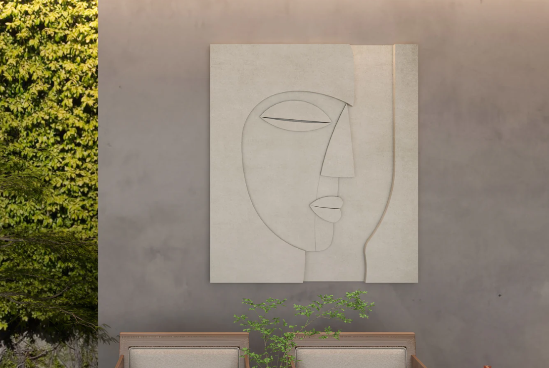 AWA - 3D Minimalist Face wall art