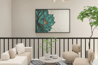 AWA - 3D Minimalist flower texture wall art