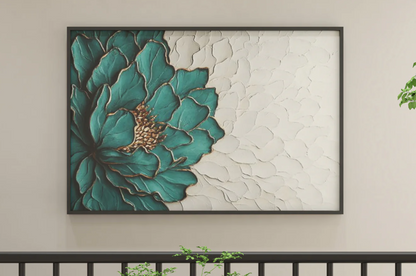 AWA - 3D Minimalist flower texture wall art