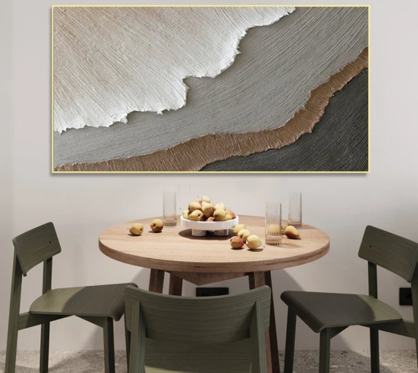 AWA - 3D Minimalist Ocean texture wall art