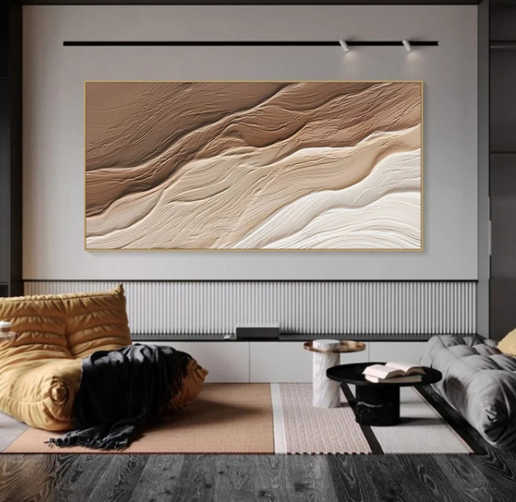 AWA - 3D Minimalist Waves texture wall art