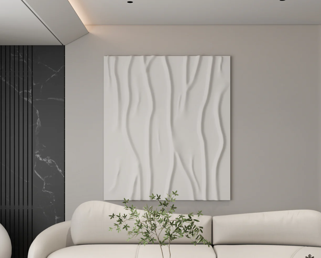 AWA - 3D Minimalist Waves wall art
