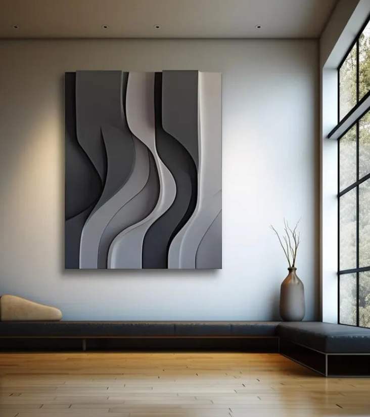 AWA - Abstract Colour 3D Wall Art
