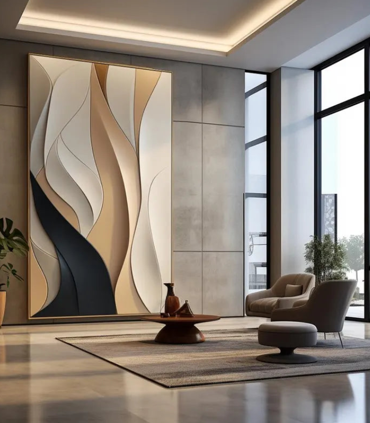 AWA - Abstract Colour 3D Wall Art