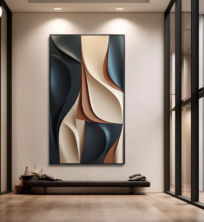 AWA - Abstract Colour 3D Wall Art.