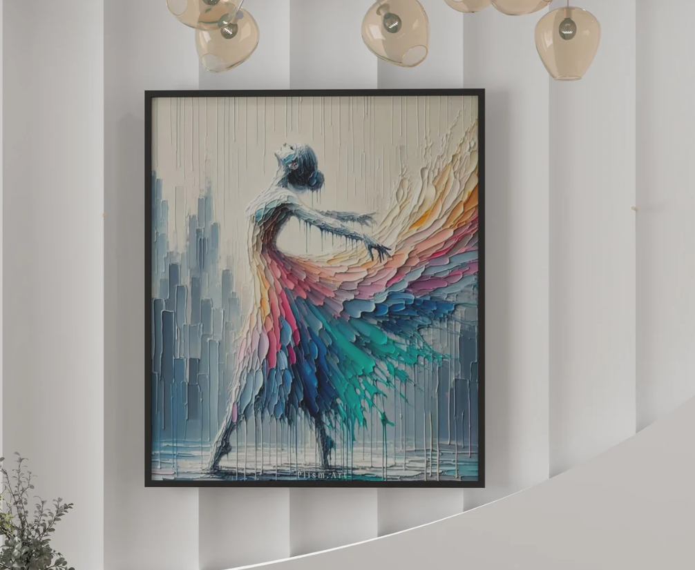 AWA - Abstract Lady 3D wall art