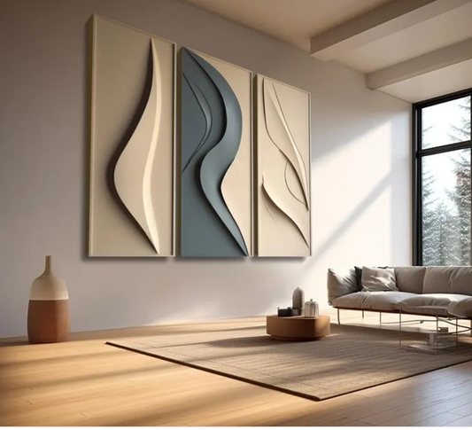 AWA - Abstract 3D Wall art (Set Of 3)