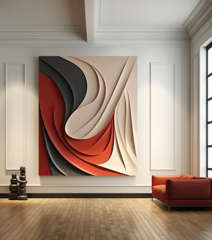AWA - Abstract Colour 3D Wall Art