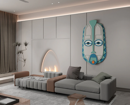 AWA - Abstract Face mask 3D Wall art