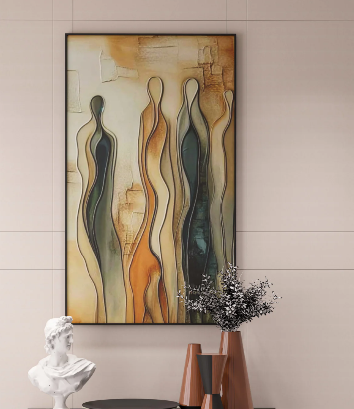 AWA - abstract Human 3D wall art