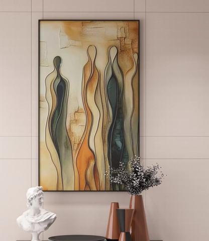AWA - abstract Human 3D wall art