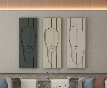 AWA - Abstract Mask 3D Wall art (Set Of 3)
