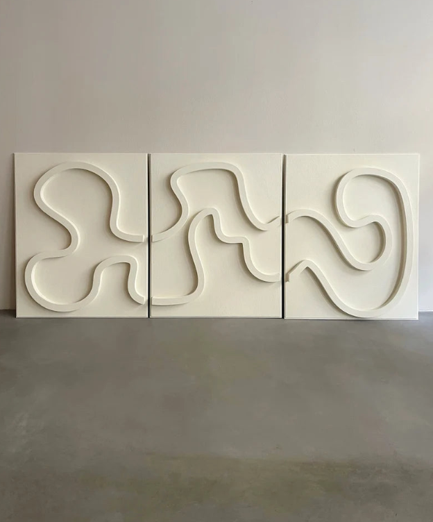 AWA - Abstract modern texture wall art(Set of 3).