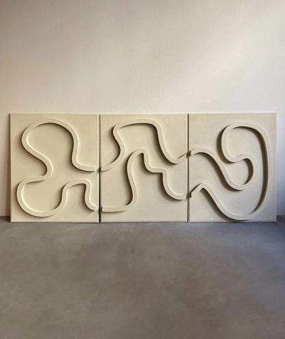 AWA - Abstract modern texture wall art(Set of 3).