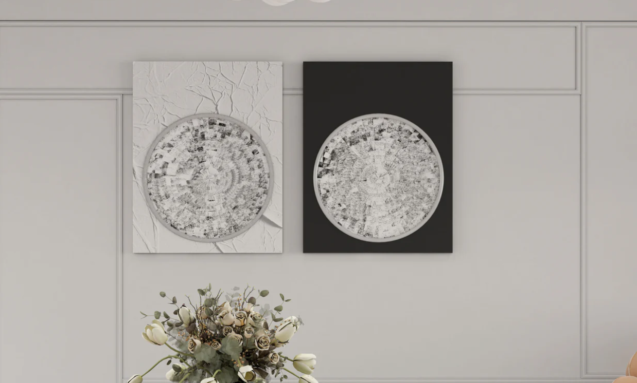 AWA - Beautiful Textured wall art (set of 2)