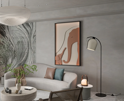 AWA - Elephant with baby elephant 3D Wall Art