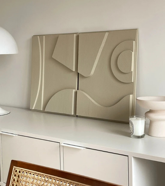 AWA - Home Decor Sculpture wall art (Set of 2)