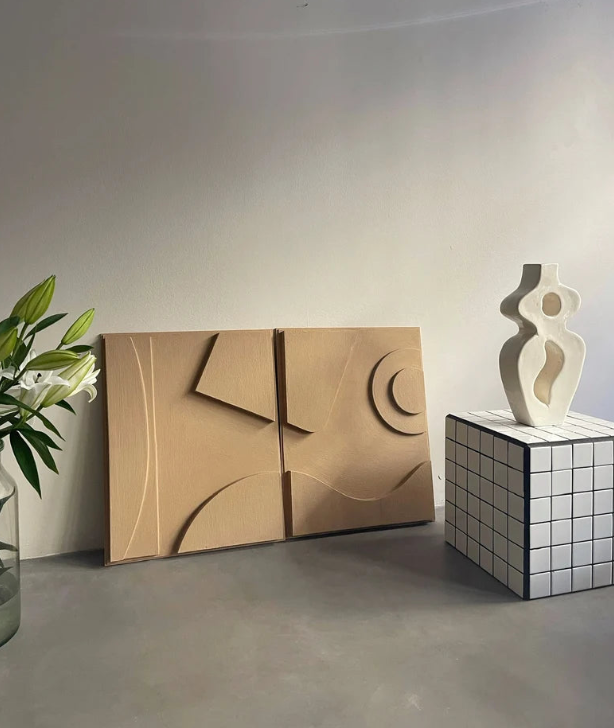 AWA - Home Decor Sculpture wall art (Set of 2)