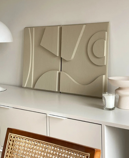 AWA - Home Decor Sculpture wall art (Set of 2)