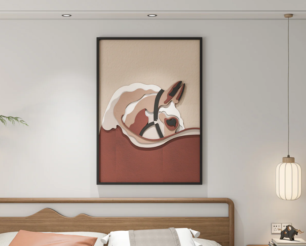 AWA - Horse face modern 3D wall art