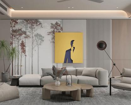 AWA - Man Minimalist wall art