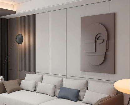 AWA - Minimalist 3D face wall art