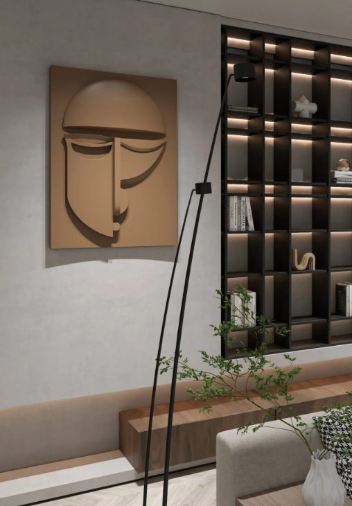 AWA - Minimalist modern 3D face wall art