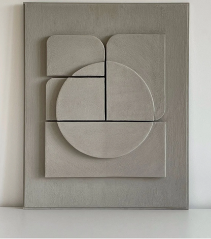 AWA - Modern monochromatic shapes. Minimalist style decor. Art sculpture