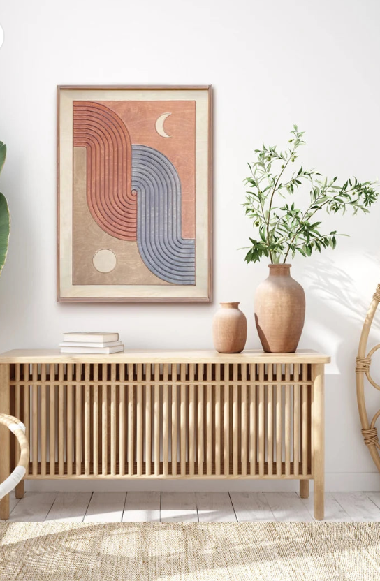 AWA - Day and night Sun and Moon Wall art