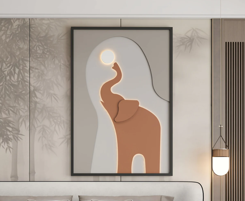 AWA - Elephant 3D Wall Art