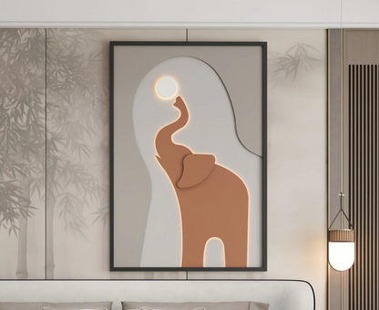 AWA - Elephant 3D Wall Art