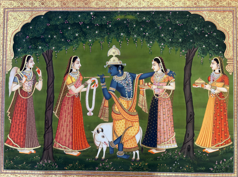 YS - Kangra Style Krishna Painting