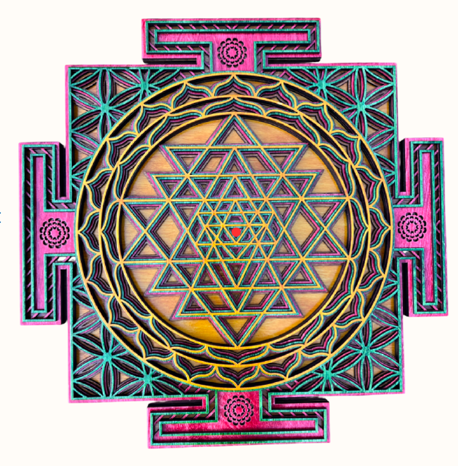 Multicolor Stained birchwood