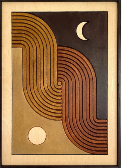 AWA - Sun and Moon Wall art