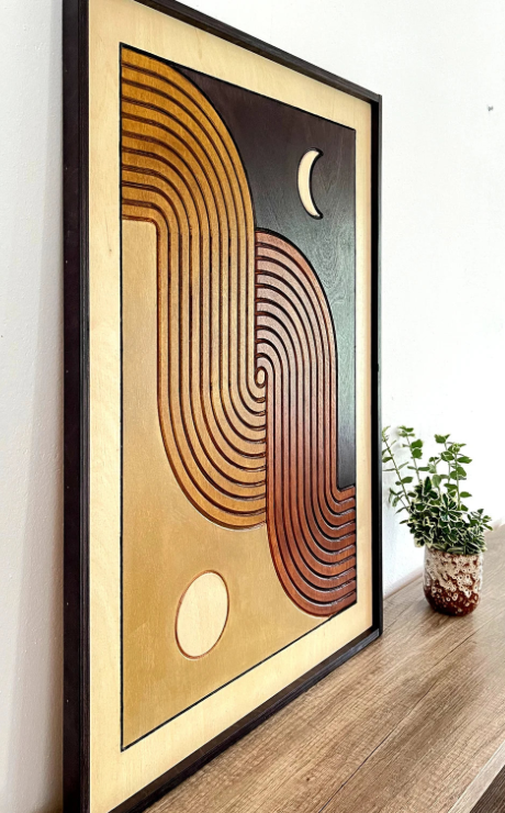 AWA - Sun and Moon Wall art