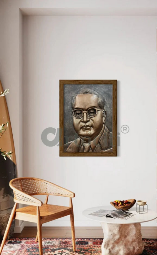 Dr. Bheem Rao Ambedkar 3D Relief Mural Wall Art
