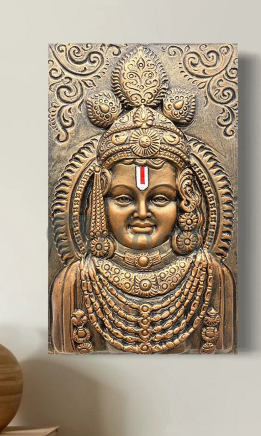 Ram Lalla Ji (Lord Ram) 3D Relief Mural Wall Art Shri Ram Wall Art | Ram Darbar