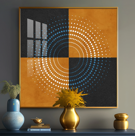 Aboriginal Symbols Acrylic Square Wall Art