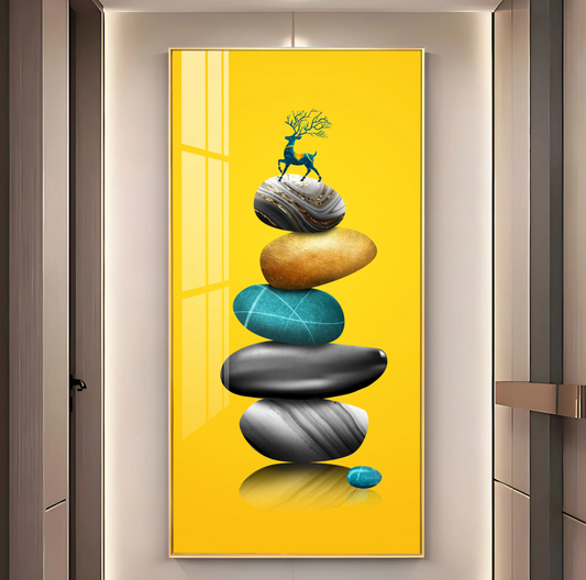 Fortune Stones Premium Acrylic Vertical Wall Art