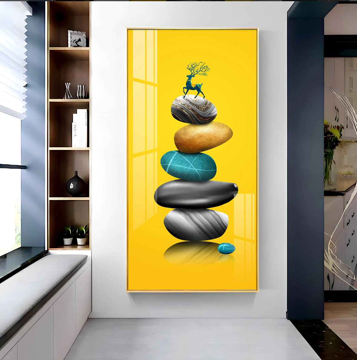 Fortune Stones Premium Acrylic Vertical Wall Art