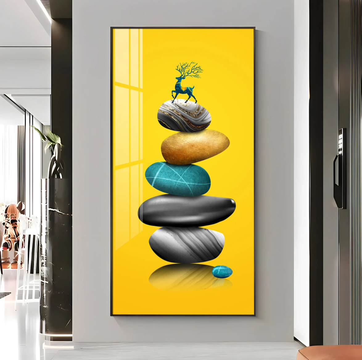Fortune Stones Premium Acrylic Vertical Wall Art
