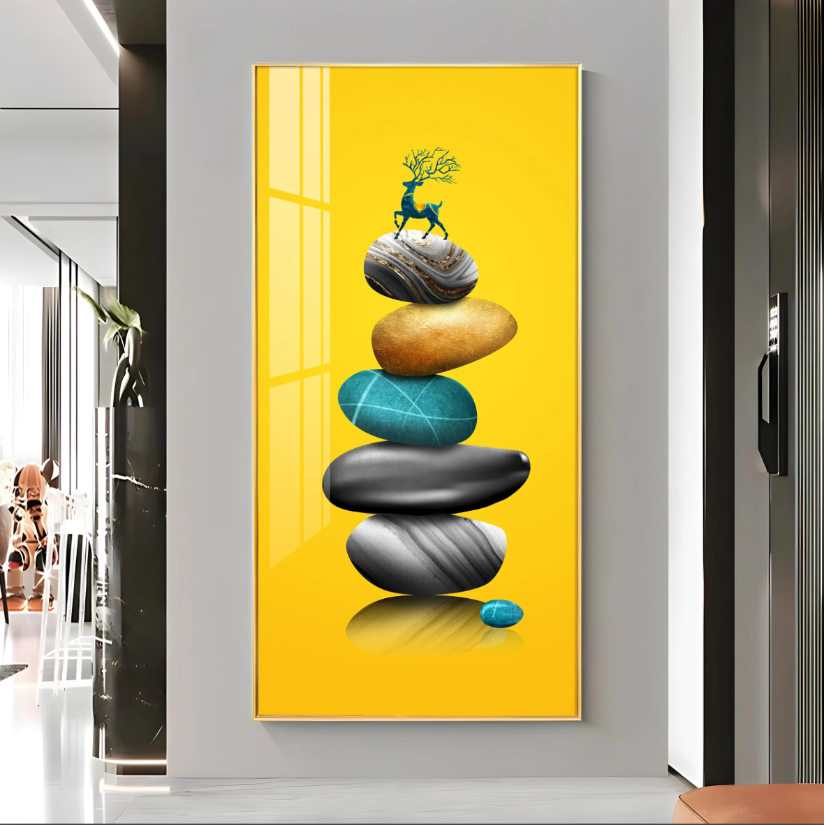 Fortune Stones Premium Acrylic Vertical Wall Art