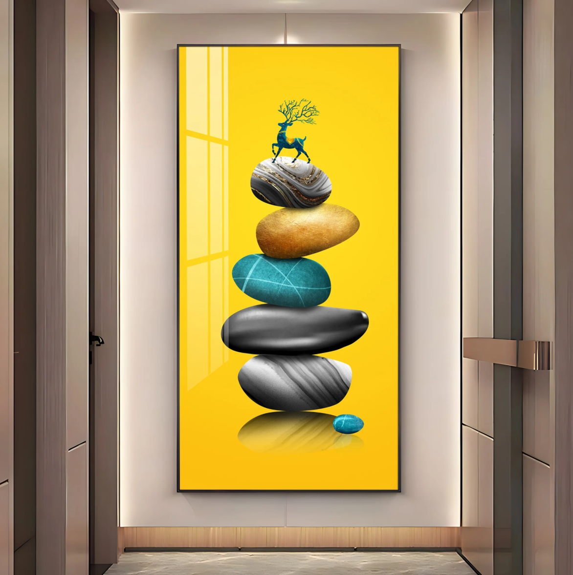 Fortune Stones Premium Acrylic Vertical Wall Art