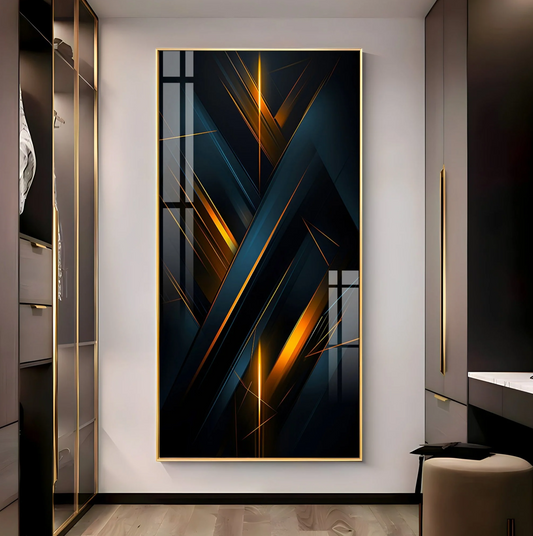 Abstract Modern Design For Entrance Premium Acrylic Vertical Wall Art