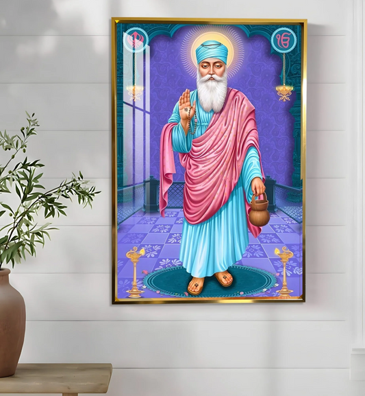 Shree Guru Nanak Dev Premium Acrylic Vertical Wall Art