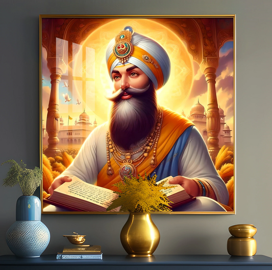 Guru Govind Singh Ji Premium Acrylic Square Wall Art