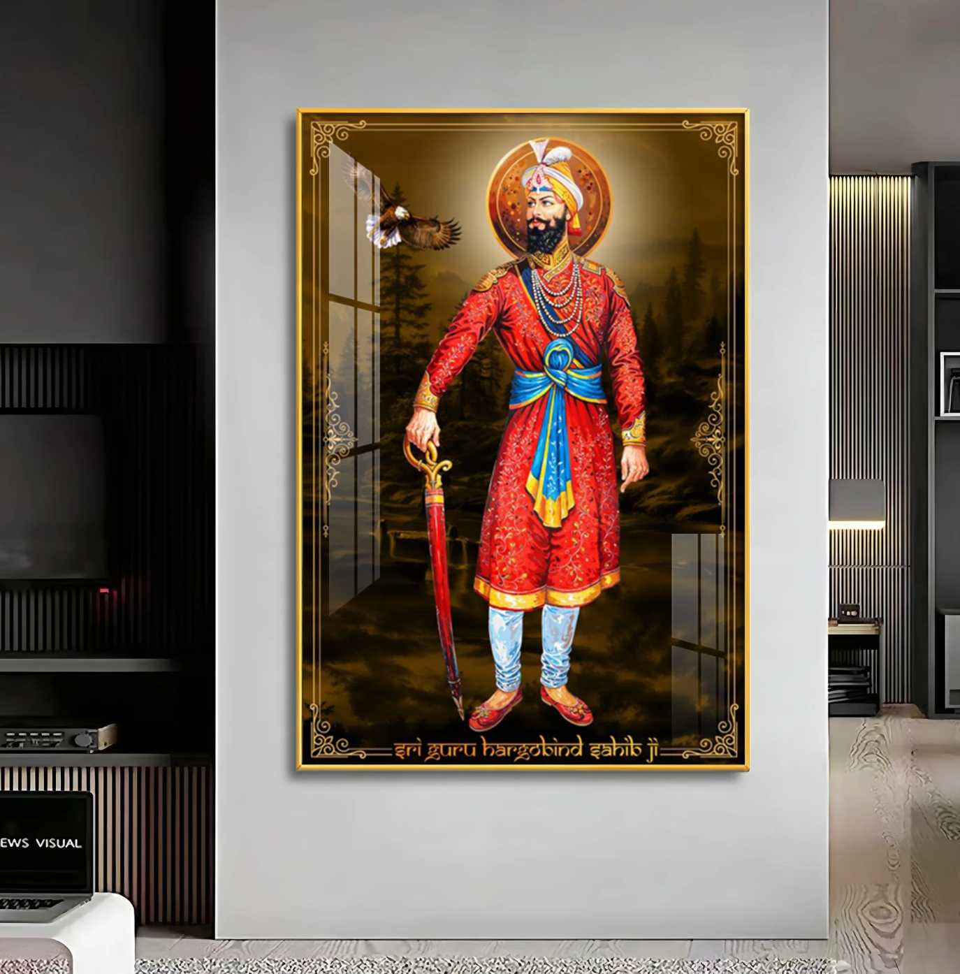 Guru Gobind Singh Ji Premium Acrylic Vertical Wall Art